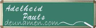 Adelheid Pauls Visitenkarte